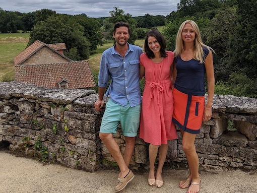 Eleanor Moore filming an episode of HGTV's House Hunters International in Cahors  France